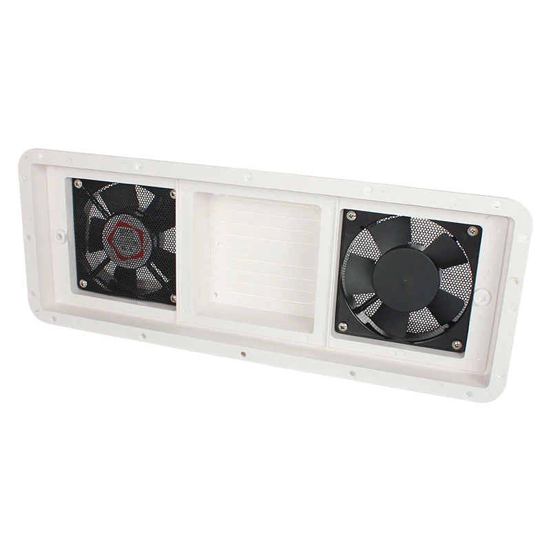 Camper Ventilation Fan black / white air inlet and outlet exhaust fans and side air outlet of the motorhome trailer caravan