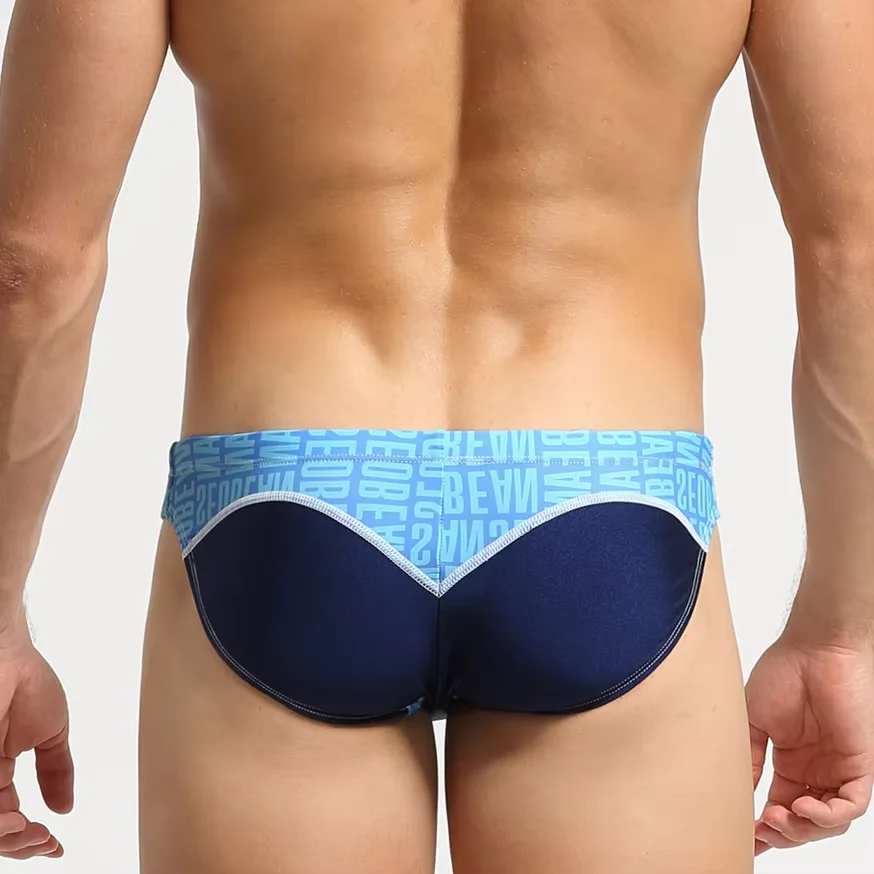 Men's Color-Block Swimming Briefs Perfect for Beach Pool Activities Summer Bathing Suits Hot Spring Swimwear Swimsuit Swim Trunk