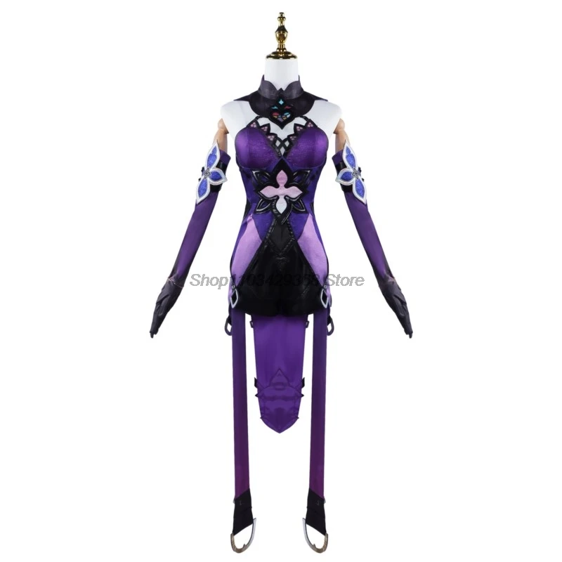 Disfraz de Cosplay de Black Swan para hombres, uniforme de carnaval, peluca de Anime, trajes de personaje de juego, Honkai Star Rail