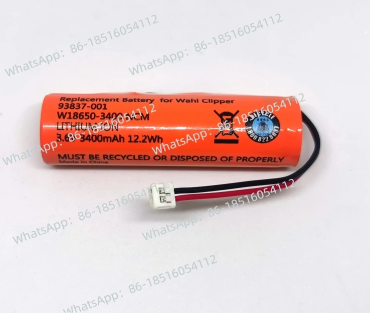 

Electric Push Shear Wahl Imported 8148 8591 8504 Battery 93837-001 Original 3400mAh3.6V