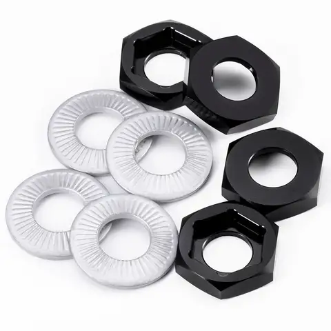 TRINOOD 4 st. aluminiumfälg sexkantsadapter 17 mm till 24 mm/12 mm till 17 mm drivnavkombinator för 1/8 RC crawlerbil buggy lastbilsdelar 10 best sales 17 mm till 24 mm sexkantsadapter - №1