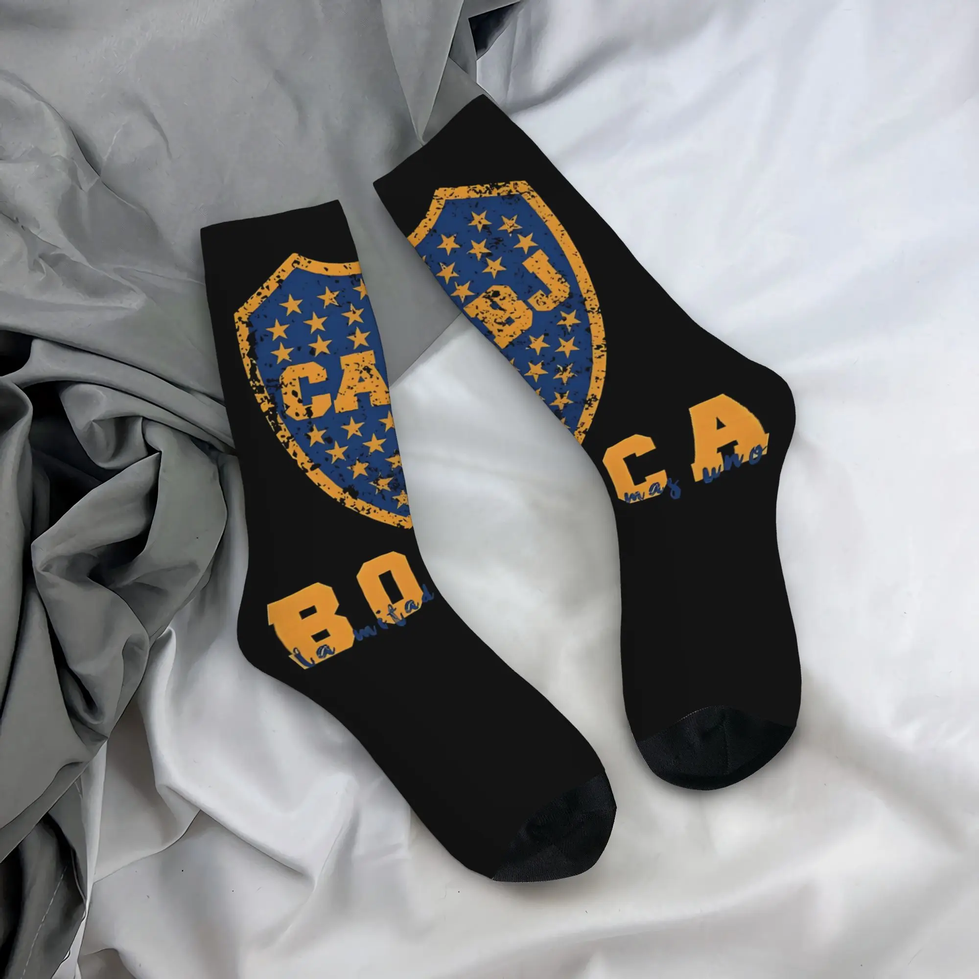 

Funny Happy Boca Retro Harajuku Boca Street Style Novelty Casual Crew Sock Match Day Essentials
