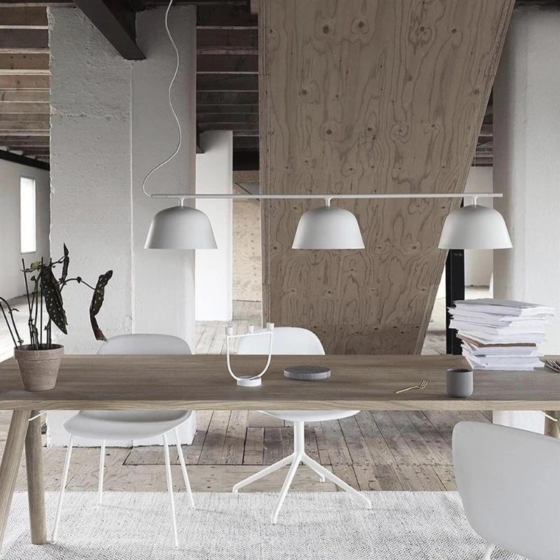 

Danish Design Ambit Rail Pendant Lamp Mid Century Retro Chandelier for Kitchen Island Table Coffee Bar Art Restaurant Minimalist