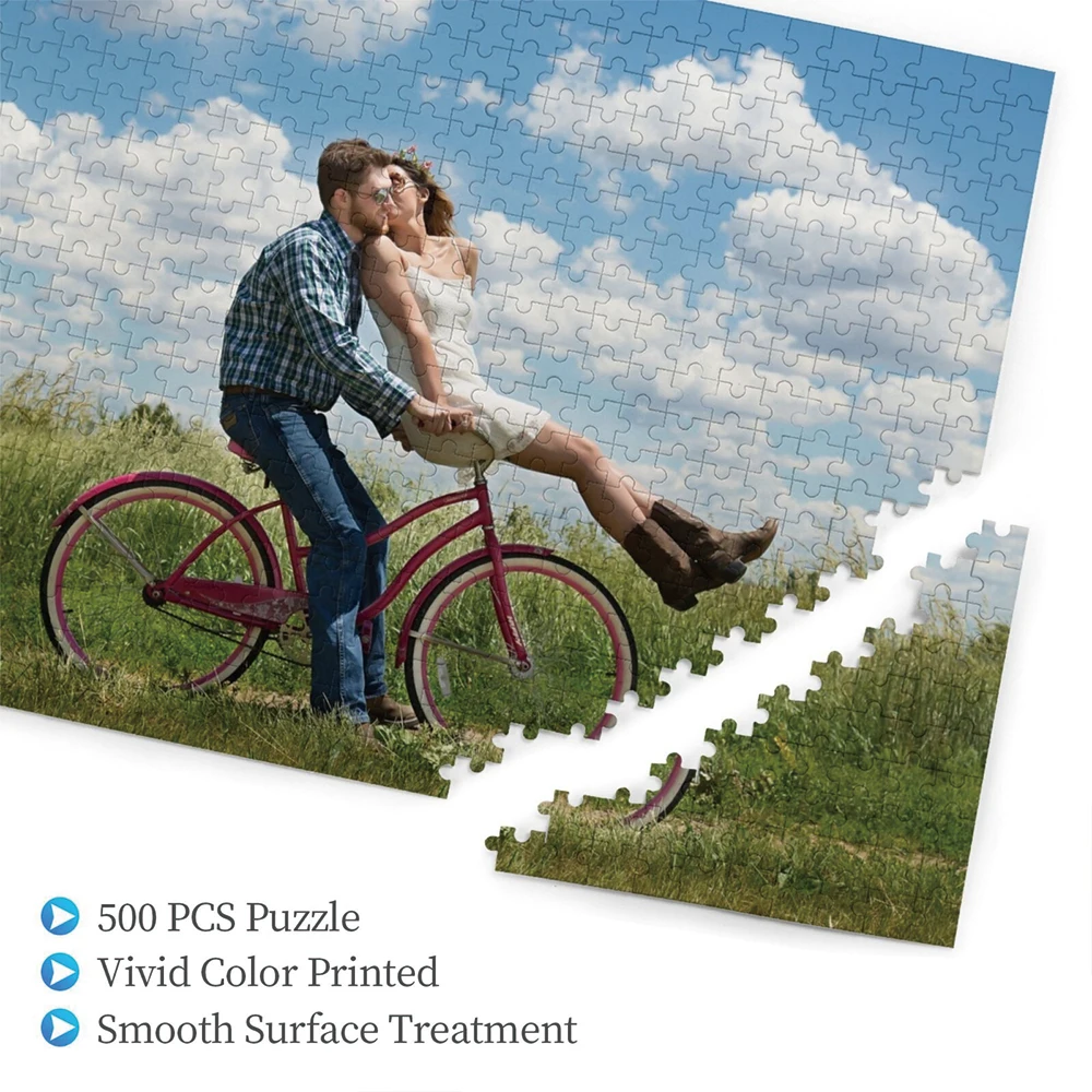 35/300/500/1013pcs Personalized Custom Photo Puzzle Couple Photos Puzzle Ideal Gifts For Him Her Family Friends Children