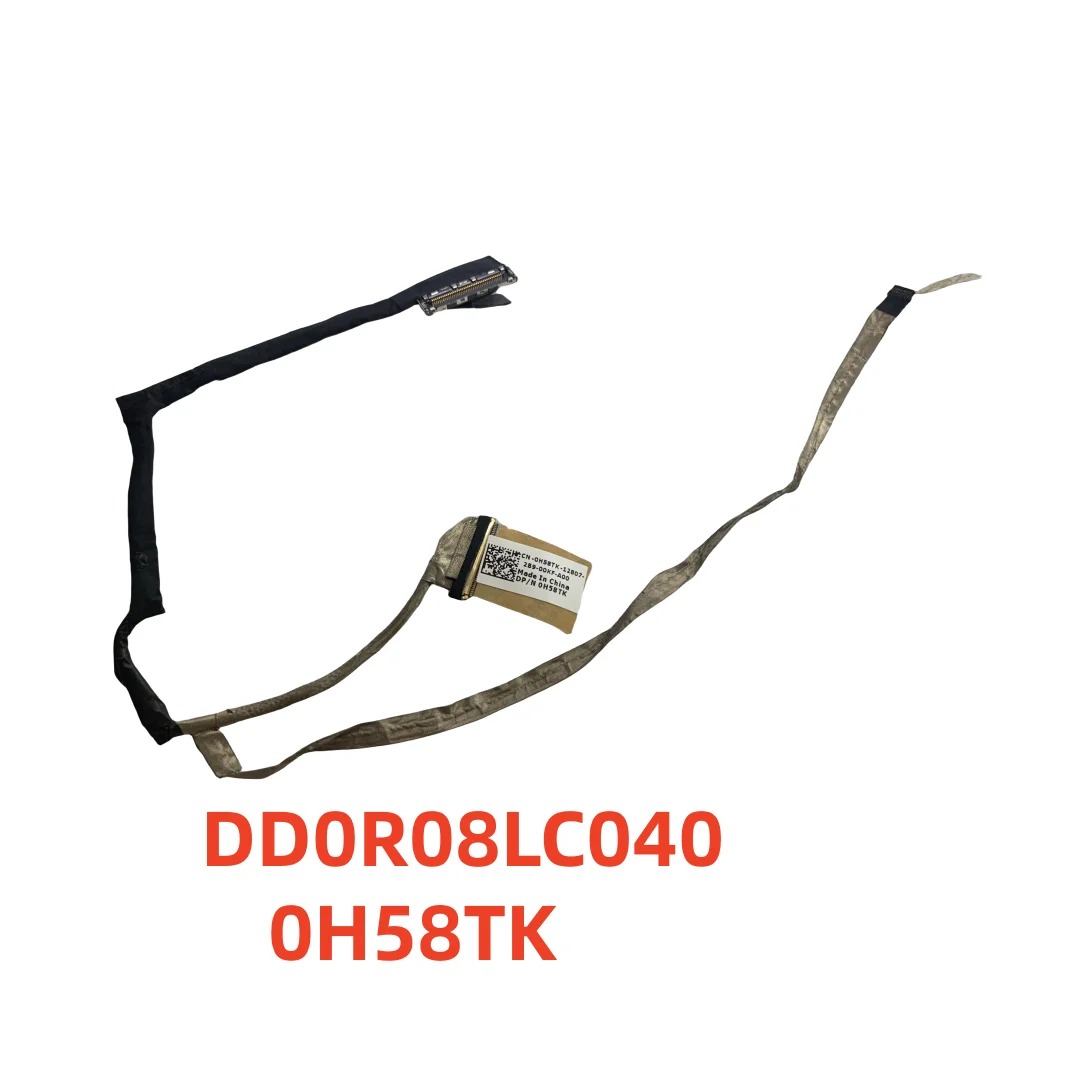 Novo cabo flexível de vídeo LCD LED para Dell Inspiron 14R 5420 7420 0H58TK DD0R08LC060 DD0R08LC100