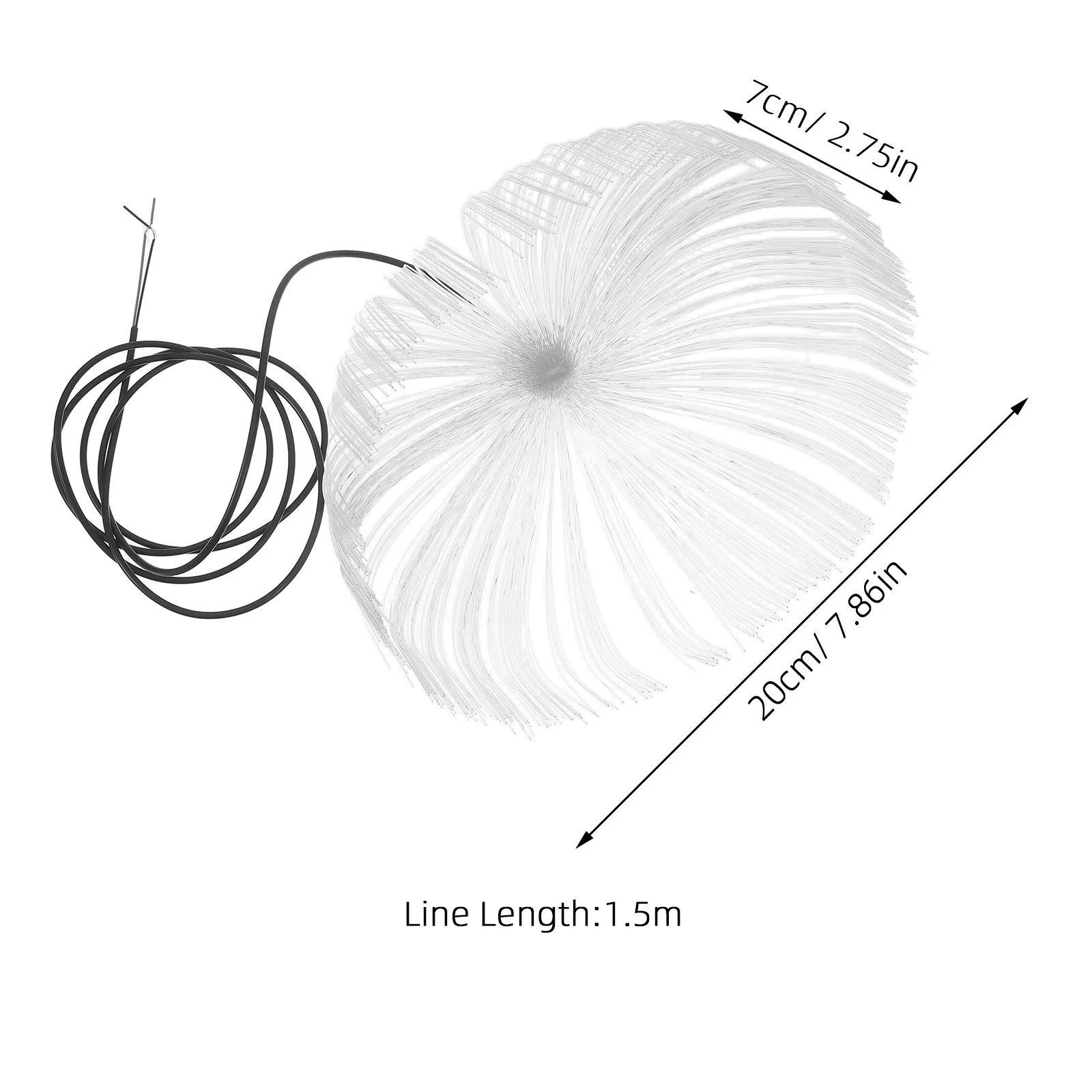 LED Fiber Optic Jellyfish Ceiling Light Mesmerizing Hanging Lamp for Ktv Theater Bars Home Bedroom Decoration LED Atmosphere