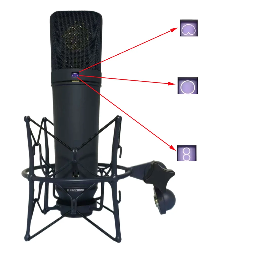 Professional top-level  product - Black U87AI  microphone, professional recording microphone for studios/singers.