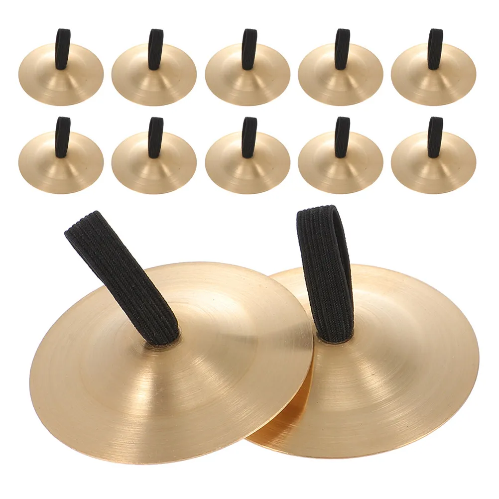 

Набор из 12 медных пальчиковых кимбалов для детей: ручные перкуссионные инструменты для музыкального образования, танцев и вечеринок, маленькие портативные кимбалы для детей