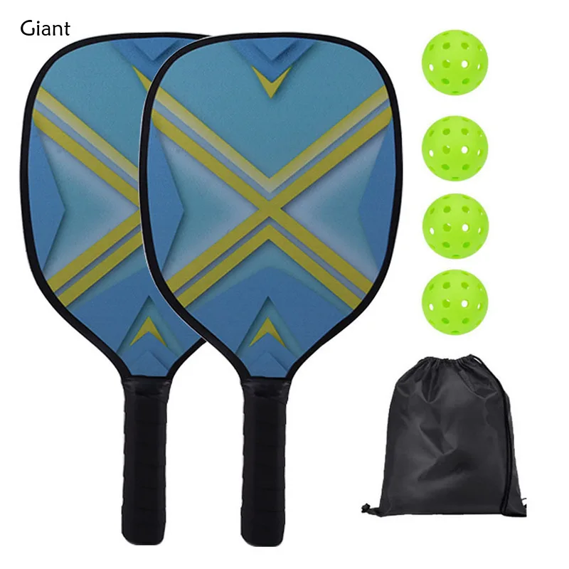 Pickleball Paddle Poplar Wood Brand Good Quality Set Wooden Gift Outdoor Beach Pickleball Paddle Funny Court Portable Accesories