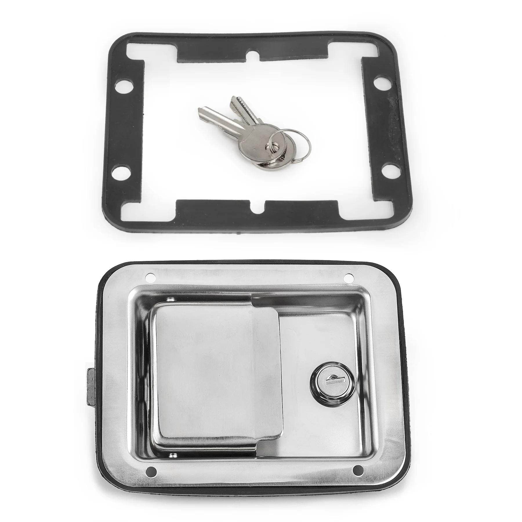 Stainless Steel Truck Toolbox Trunk Trailer Latch With Keys Marine Pickup Yacht Boat Cupboard Accessories Bus Handle Lock