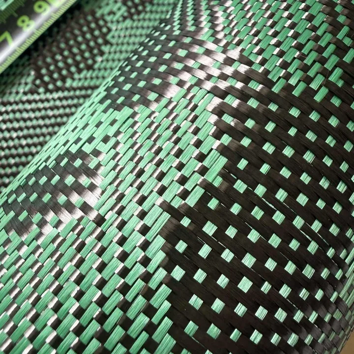 3K240gsm Camouflage Pattern Carbon Kevlar Fiber, Blend Fabric, Available, Red, Blue, Black, Yellow, With Widths 100 In Continuou