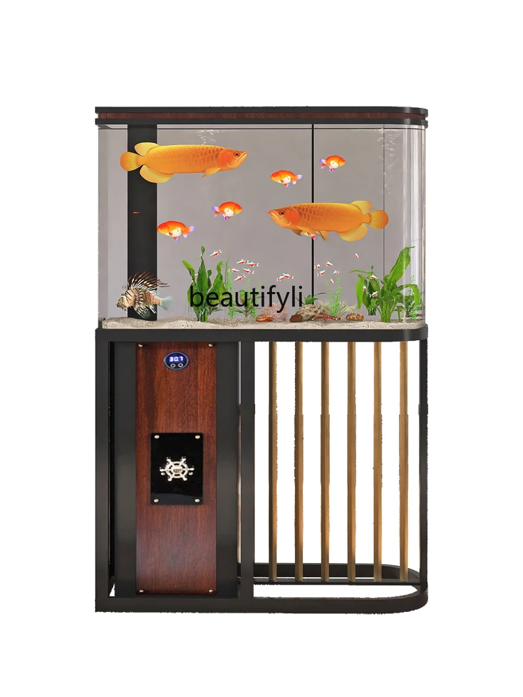 

New Screen Fish Tank Living Room Small Change Water Fish Tank Acrylic Ecological Bottom Filter Fish Tank Aquarium