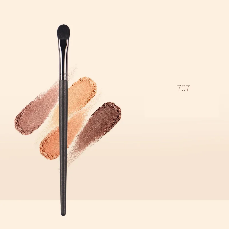 Piccasso Pennello per trucco grigio 707 Pennello per ombretto medio Pennello per sbavature per ombretto viso professionale in legno massello di pelo di scoiattolo morbido