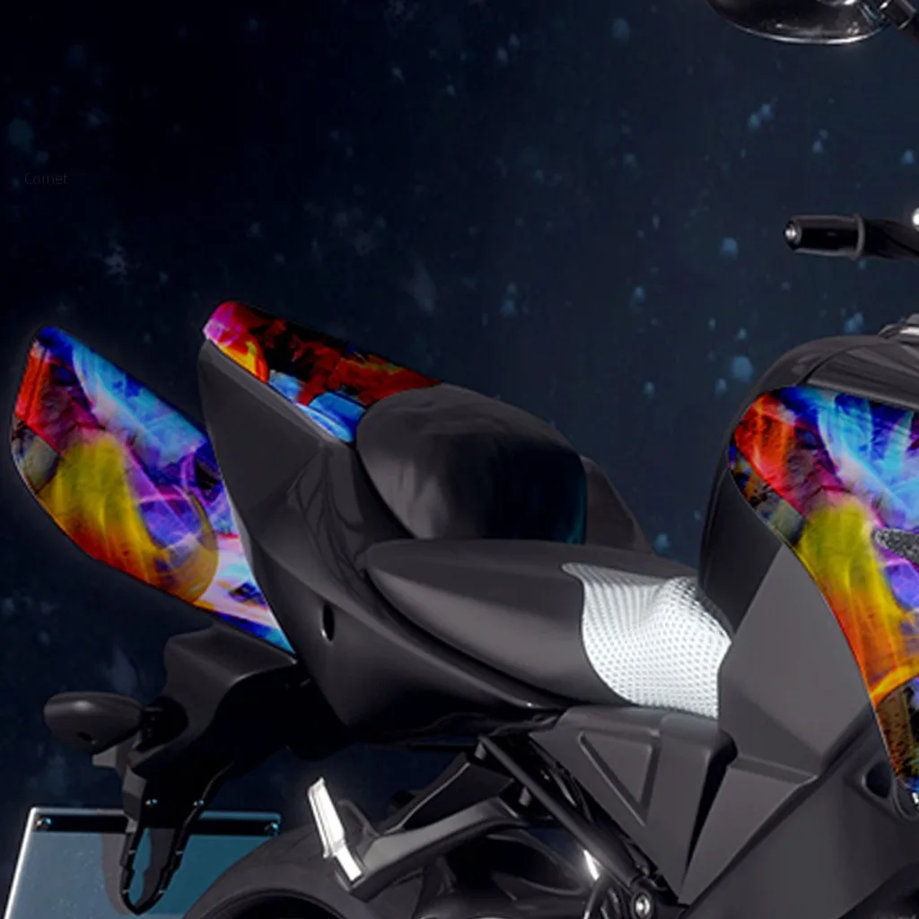 Película hidrográfica Rainbow Flames, película de impresión de transferencia de agua, Hydro Dip, 50cm x 100cm