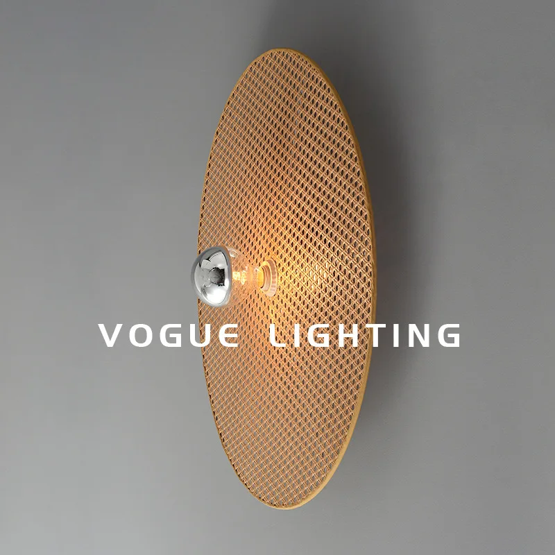 

Japanese Style Rattan Wall Lamp | Creative Decorative Lighting for Teahouse, Hotel, Guesthouse, Staircase, Corridor
