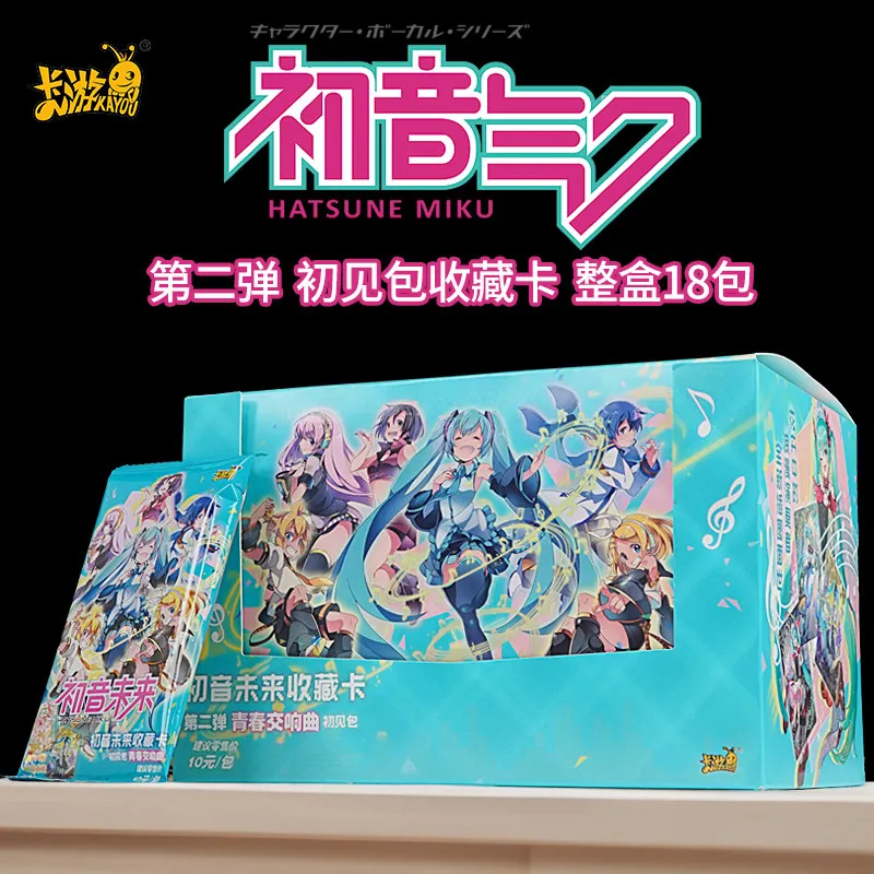 KAYOU Collectible Genuine Hatsune Miku Cherry Blossom Series Exquisite Card Anime Character Periphery Collection Toy Card Gift