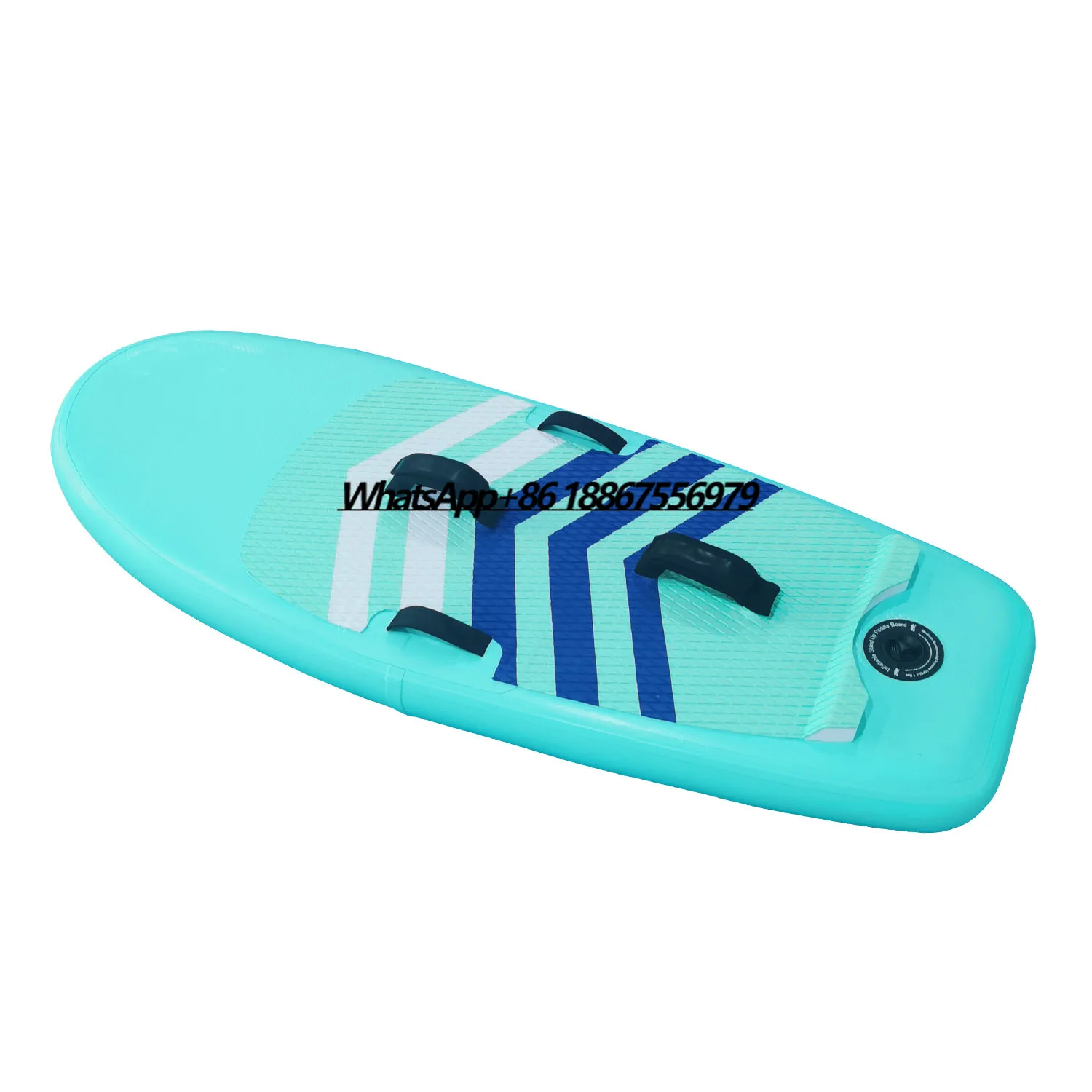 

Adult Inflatable PVC Stand-up Paddleboard SUP Water Paddleboard Soft Surf Board with Float and Slide Fins