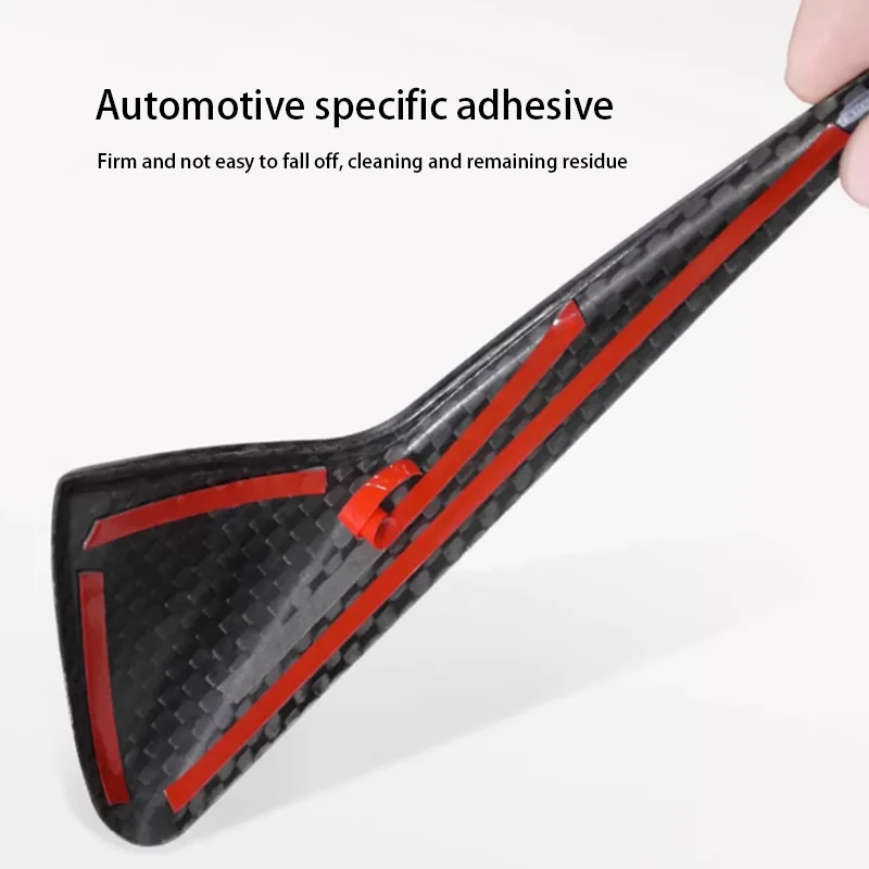 Real Carbon Fiber Side Camera Cover For Tesla Model 3+ Highland 2024 Turn Signal Trim Cover Exterior Accessories