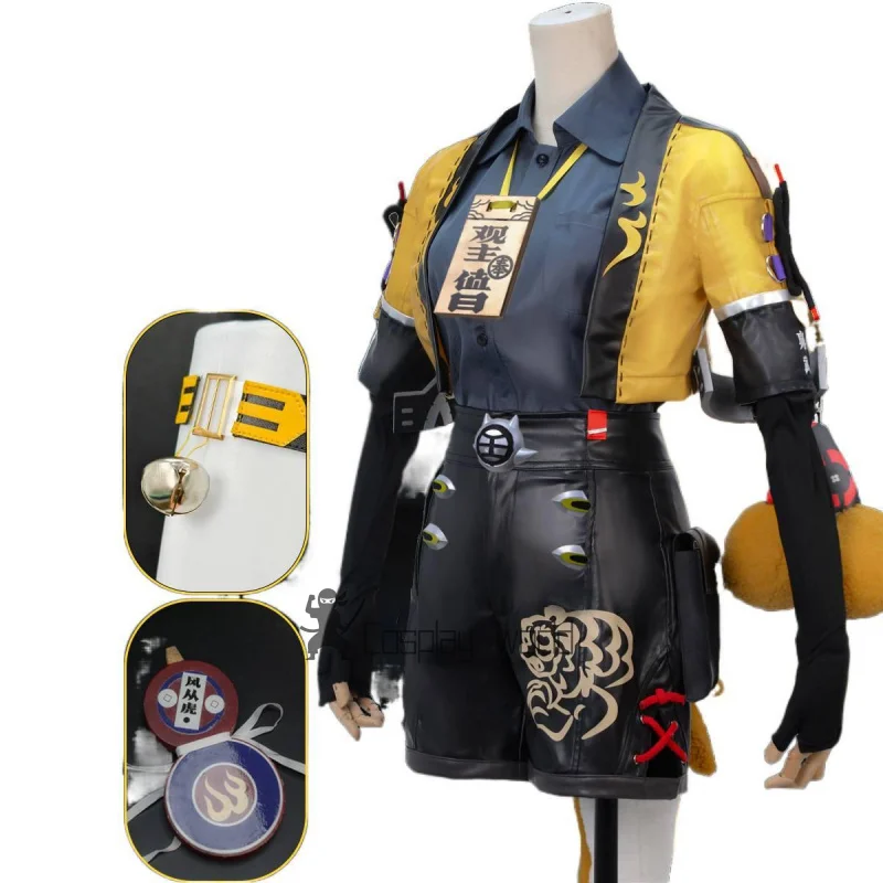 

New Game Zenless Zone Zero Women Cosplay Costume Ju Fufu Sweet Uniform Suit With Tail Cos Halloween Anime Party Roleplay Outfits