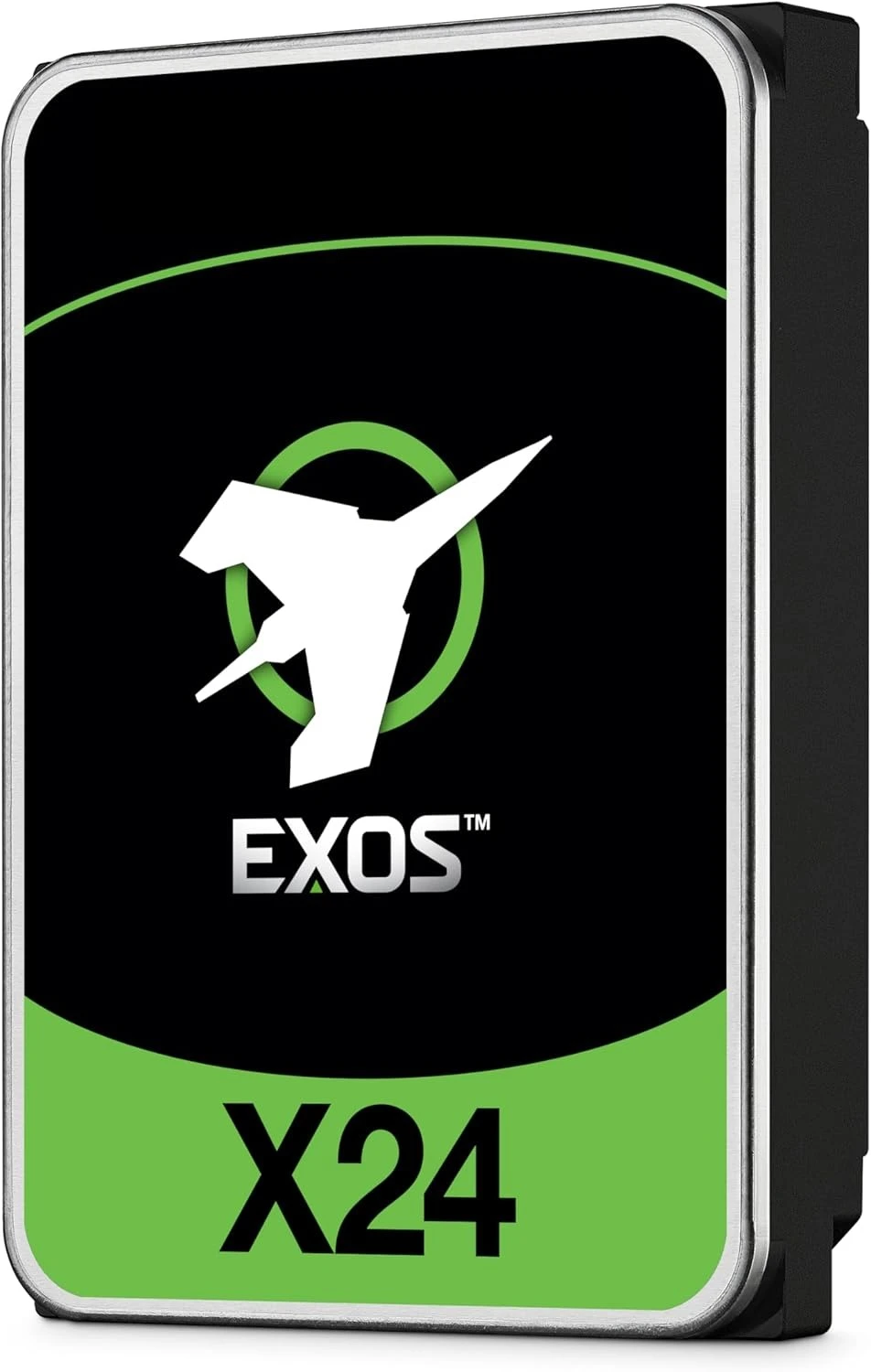 محرك الأقراص الصلبة الداخلي Exos X24 سعة 24 تيرابايت للمؤسسات - 6 جيجابايت/ثانية SATA 7200 دورة في الدقيقة 2.5 متر MTBF (ST24000NM002H)