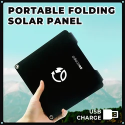 Soecopo Solar Panels Charger 36W Camping Solar Panel, USB 5V Waterproof, Ompatible Smart Phones Tablets for Outdoor Hiking