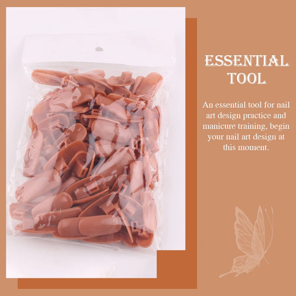 200 قطعة نصائح ممارسة الأظافر مادة ABS ممتازة للتدريب على مانيكير لتقوم بها بنفسك فن الأظافر مجموعة أدوات المبتدئين في صالونات التجميل #5