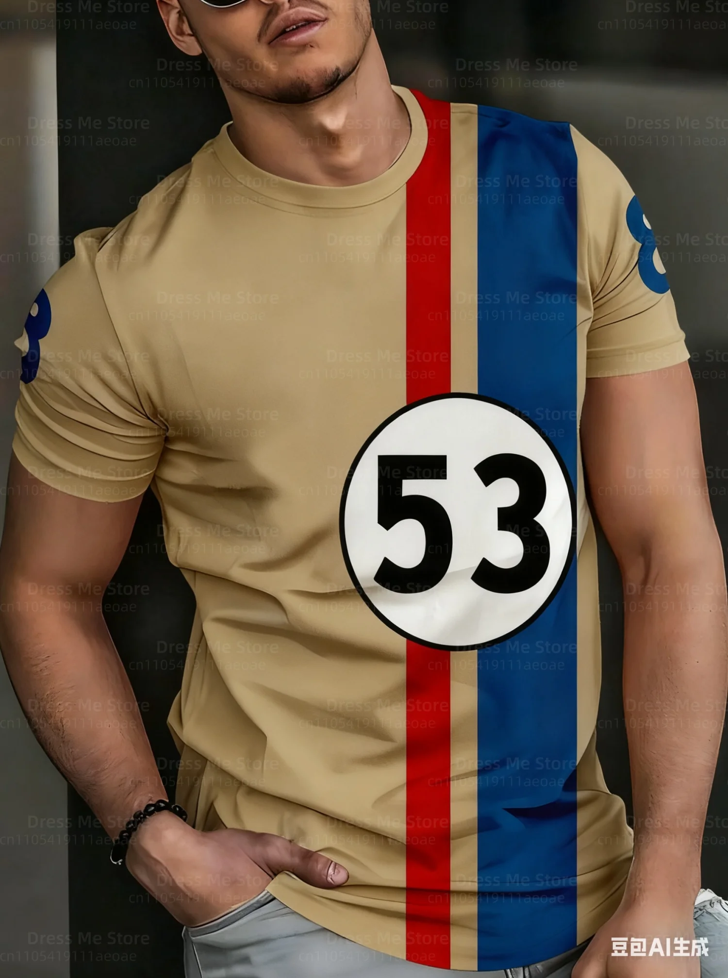 

2025 T Shirt Men 3D NO.53 Graphic T Shirts Short Sleeve Mens Clothes Casual Round Neck Fashion Tops Oversized T-Shirt