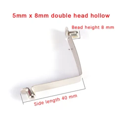 10Pcs 5mm Double Single Hollow Button Clips Kayak Paddle Snap Spring Clip Tent Pole Tube Lock Awning Telescopeic Shrapnel