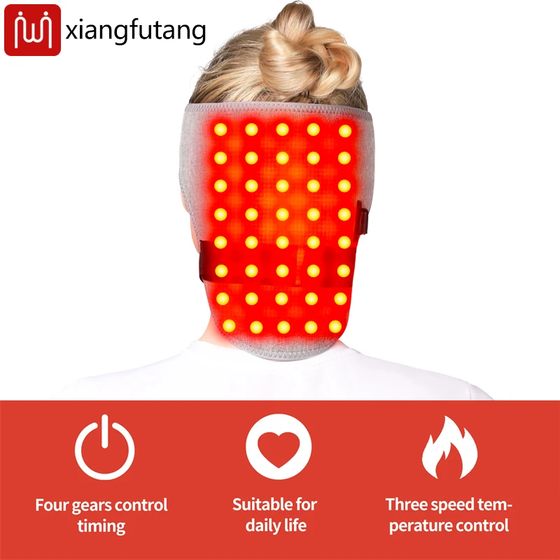 

Red Light Electric Heating Head Back Pad Relieves Fatigue Hot Compress Dredge Meridians 3-Level Adjustment ,Timer Relaxing