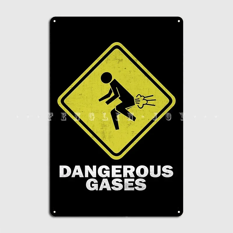 Опасные газы Пердеж Металлическая табличка Плакат Картина Декор Стены Паб Персонализированный гаражный клуб Оловянная вывеска Плакат