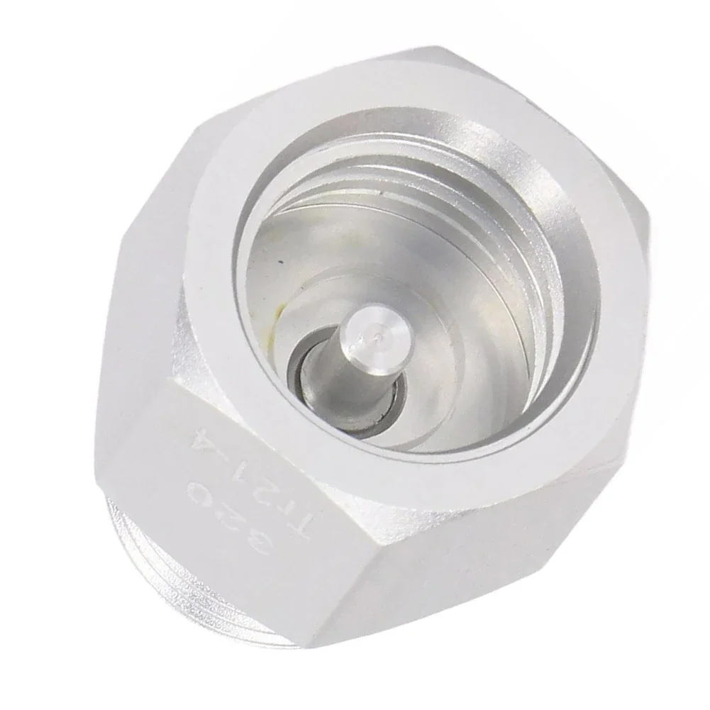 

Aluminum Canister Silver CGA320 Adapter Aluminum Alloy Material Compact Footprint Gas-tight Seals For Soda System