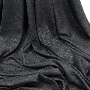 Vải 3D Jacquard Jacquard đen, brocado kết cấu, trang phục Draper, may DIY, thích hợp cho váy hoặc váy 12 Brodery màn hình bán hàng chính - 5