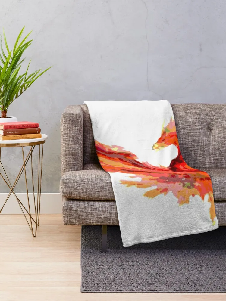 Posterized phoenix Throw Blanket Hairy blankets ands Beautifuls Large Blankets