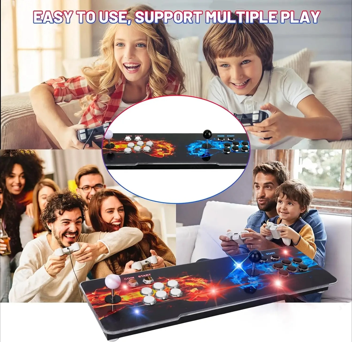 2025 New Pandora 50000 in 1 3D game box retro arcade high-resolution video game consolas for home arcade plug and play