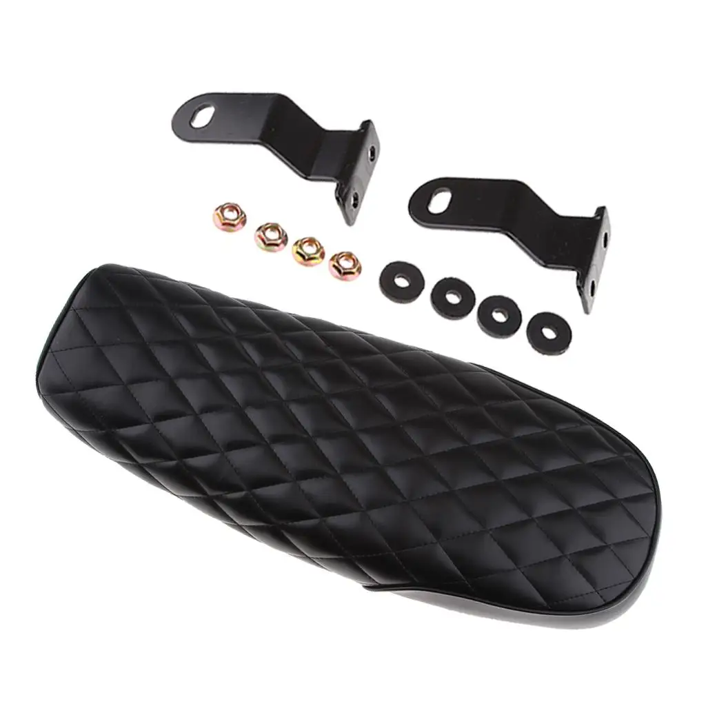 siege-de-coussin-de-selle-de-moto-en-losange-cuir-artificiel-noir