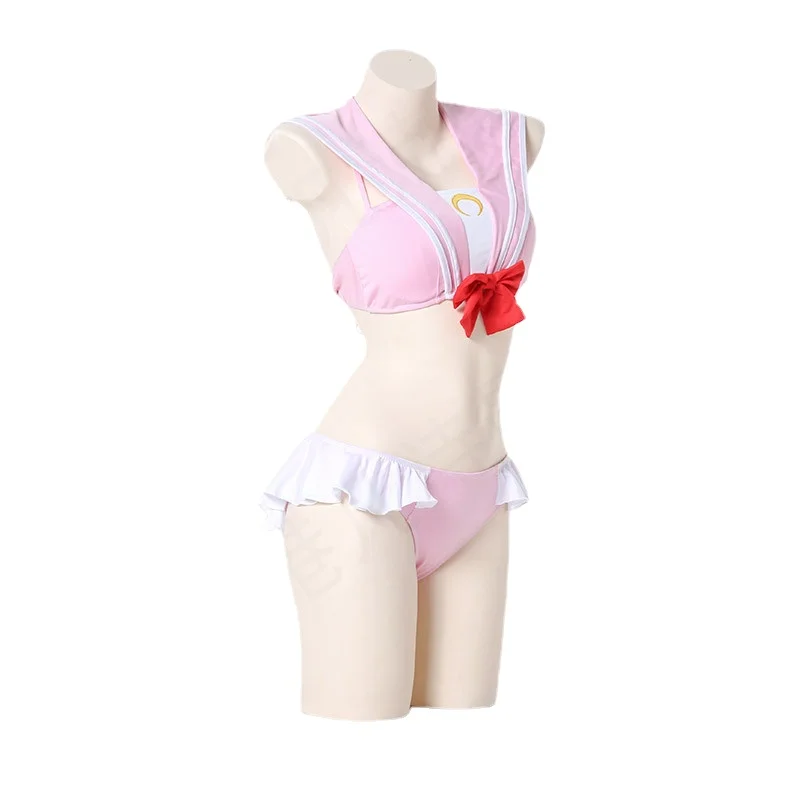 Anime Sailor School Swimsuit Moon Cosplay Bikini Costume Tsukino Lolita Usagi Girl Outfits Cosplay Halloween Carnivl Party Women