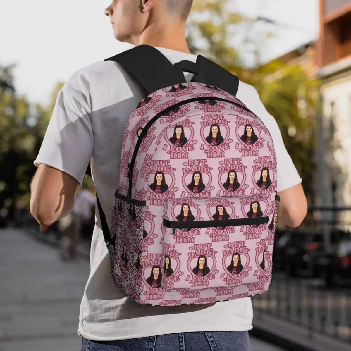 But Daddy I Love Twilight Jacob Backpack Daypack Large Capacity Children BookBag School Bag Shoulder Bags for Men Women