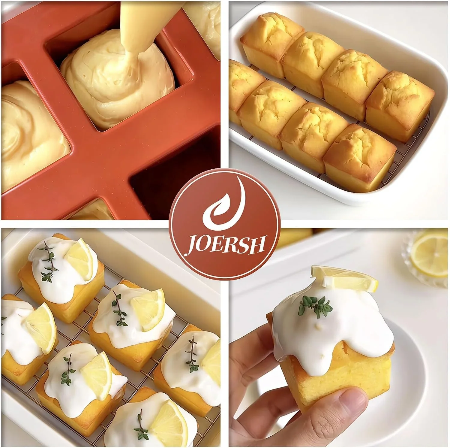 1 Pcs 3D Square Mini Mousse Cake Baking Mold, French Dessert Molds, Non Stick, Chocolate, Jello, Brownie Bites, Ice Cream Cube