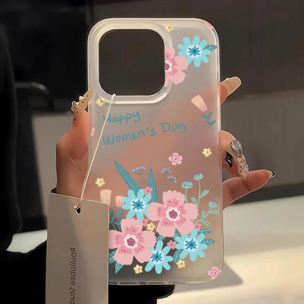 Luxury Lotus Flowers Phone Case For iPhone 11 15 Plus 17 Pro 16 14 Pro Max 12 13 15Pro Cases Funda Cute Aesthetics Florals Cover