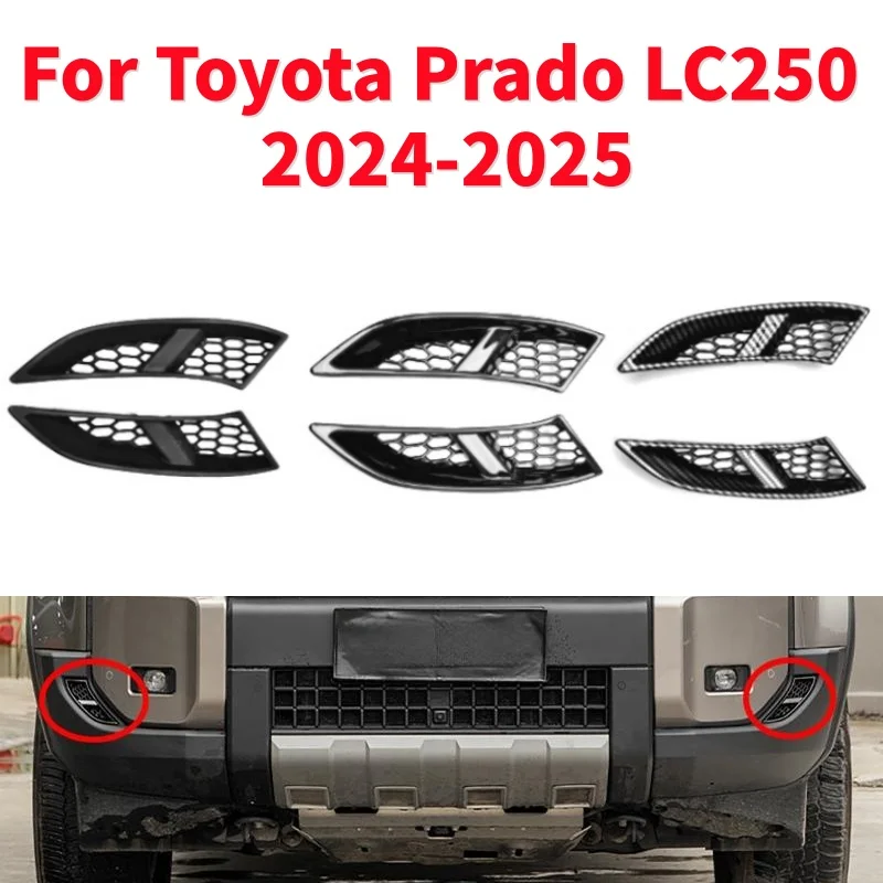 

1Pair For Toyota Prado LC250 2024-2025 Car Front Bumpert Air inlet Decoration Cover,Upgraded Accessories