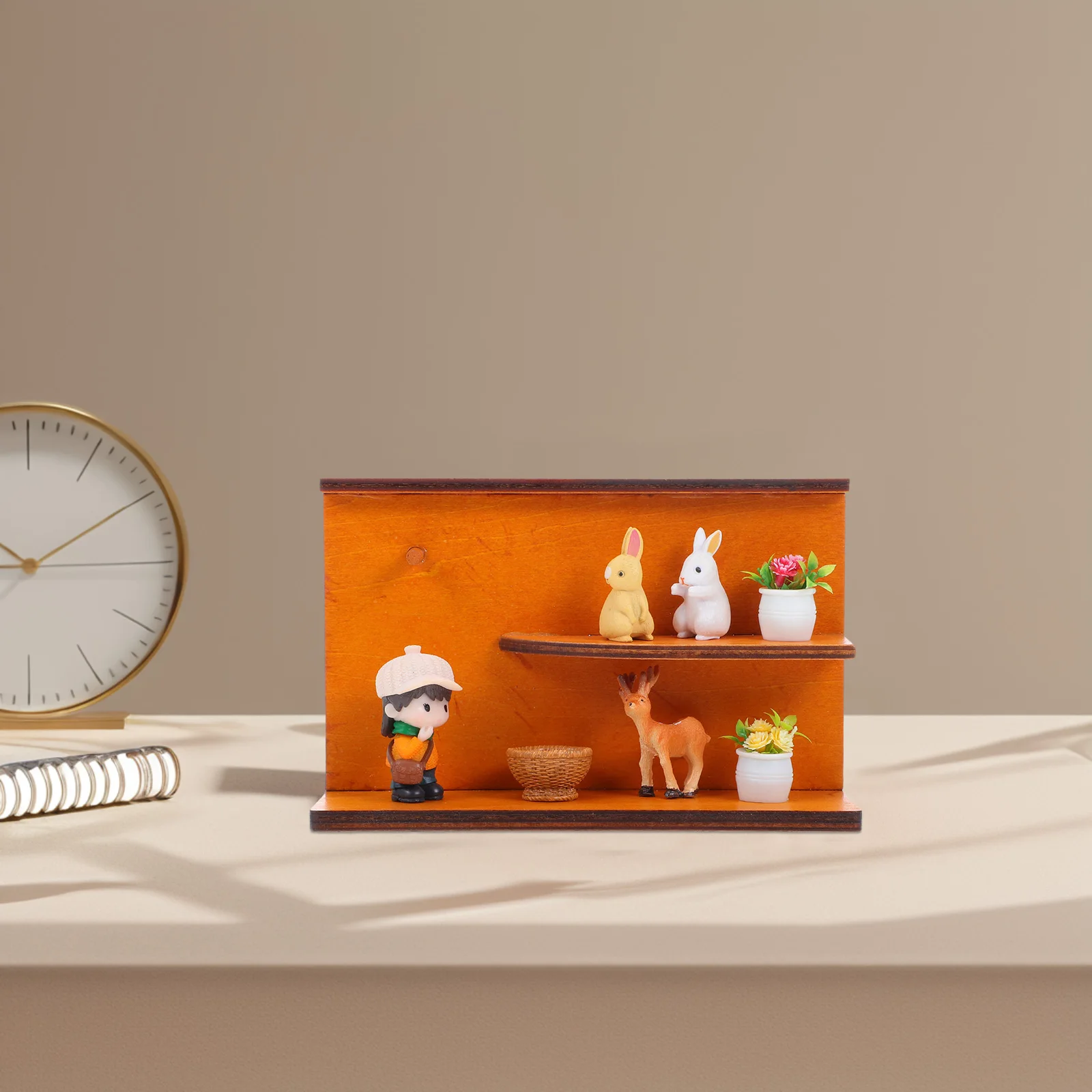

Mini House Wall Dollhouse Bakery Store Cake Layout Backdrop Scene Model Bedroom Furniture Background Home Decor