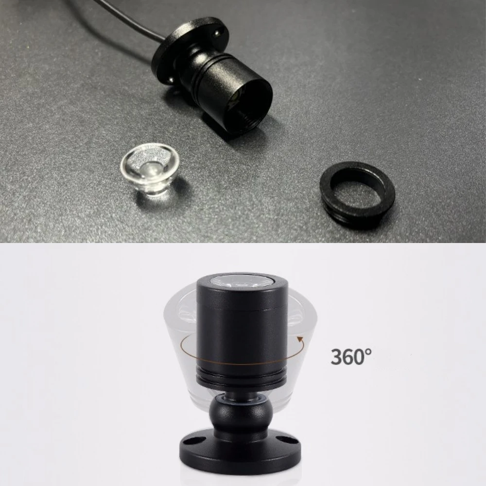USB Mini Spotlight 5V 1W LED Cabinet Showcase Counter Display Lamp Surface Mounted Ceiling Light Downlights with Switch