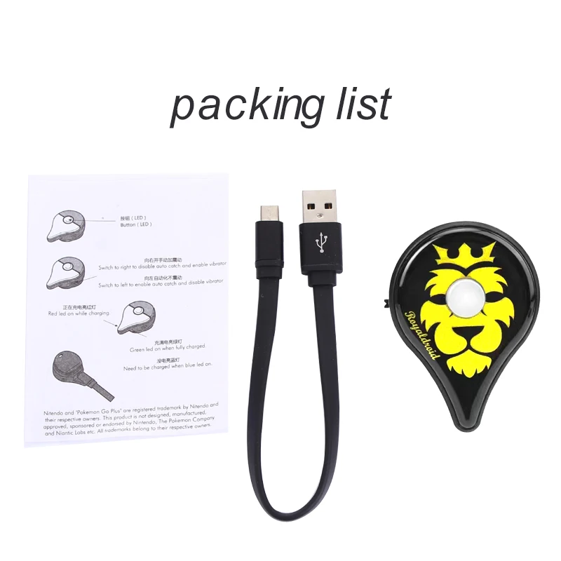 Braccialetto da polso superiore Bluetooth Digital ricaricabile Watch Band Switch accessorio di gioco cattura automatica per Pokemon Go Plus