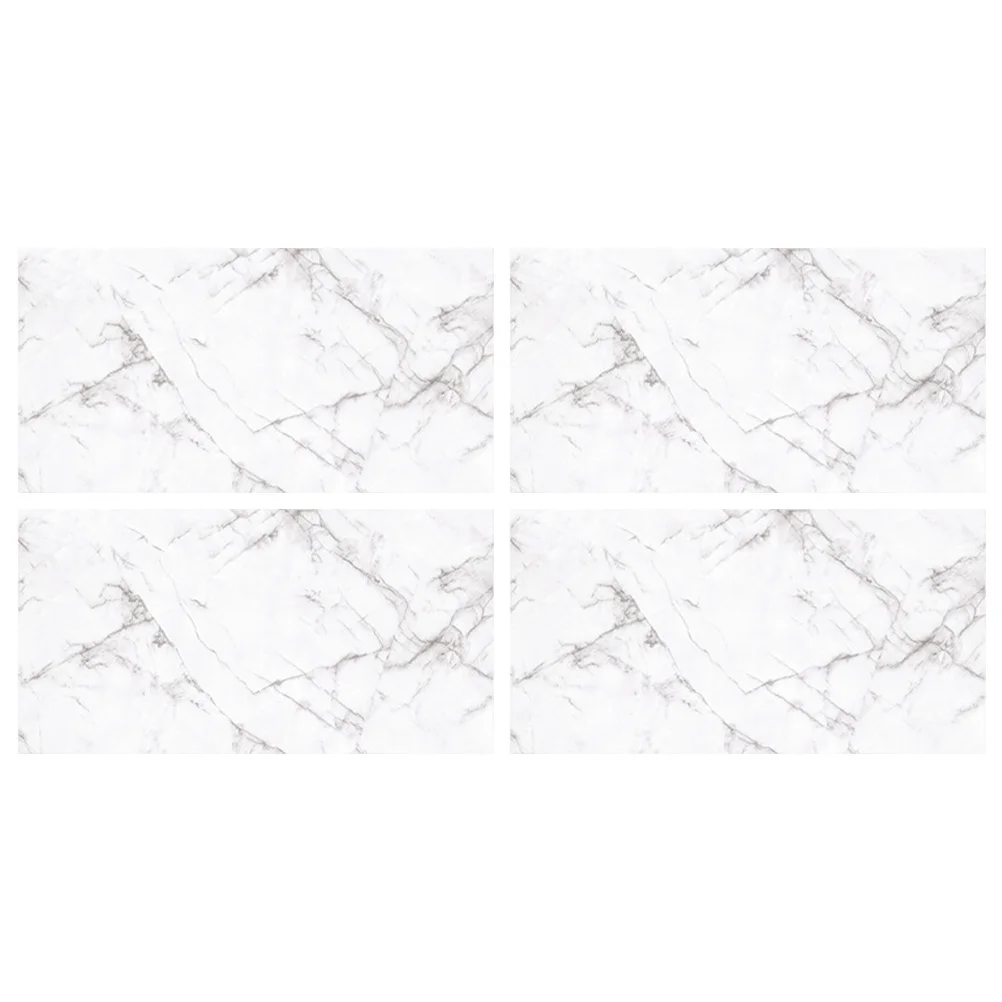 

4 Pcs Marble Sticker Self Adhesive Tiles Walls Stickers Decoration Floor Wallpaper Peel Crystal Film for Kitchen