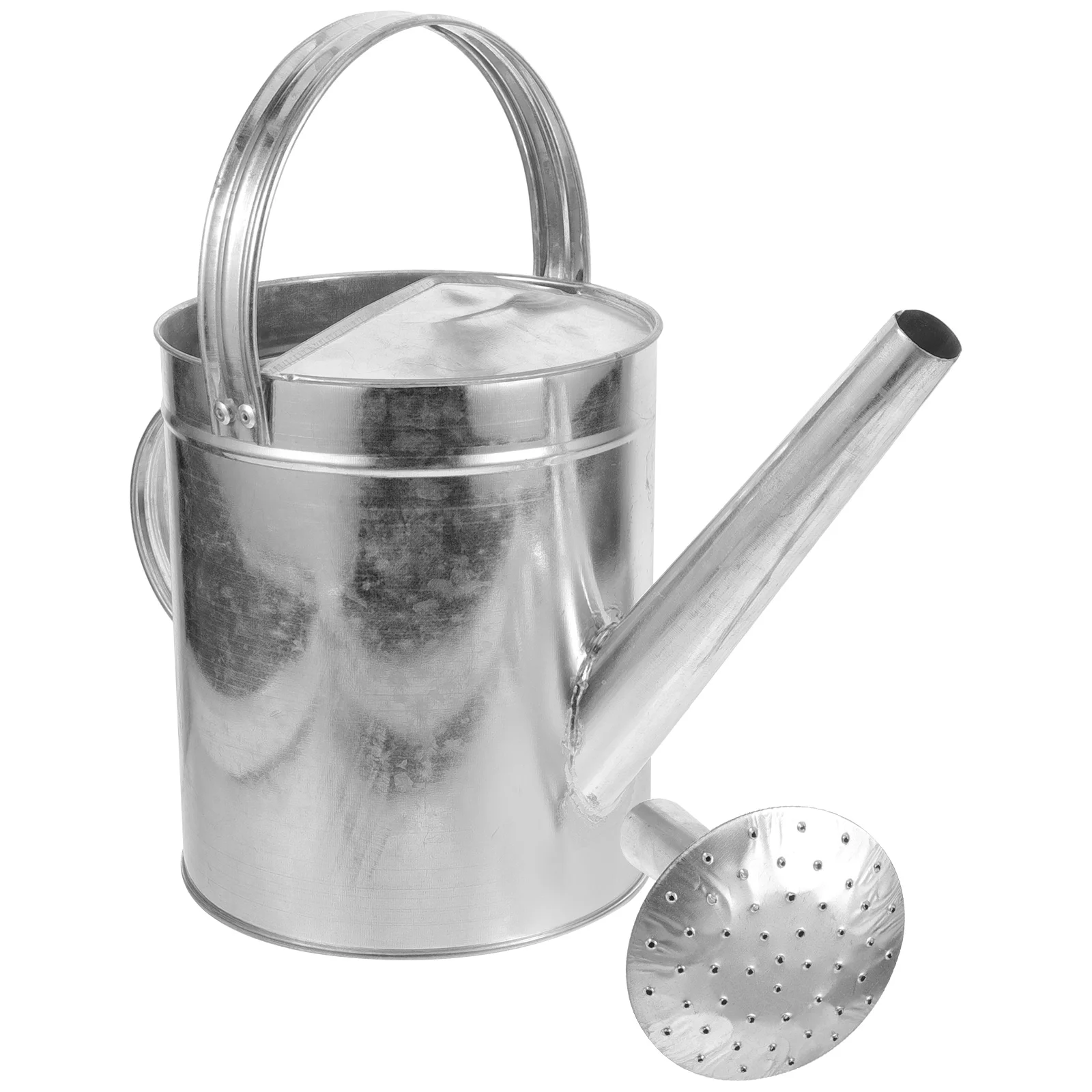 

Железная лейка толщиной 5л, сменная насадка для садоводства, практичный металлический спринклерный горшок, растения, цветы, овощи, полив