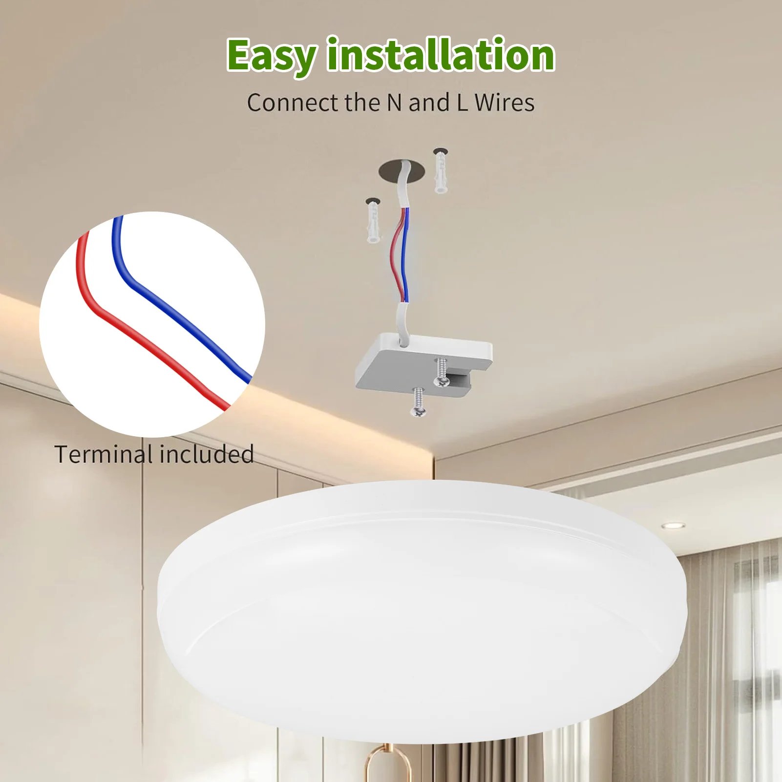 

Ultra-Bright LED Panel Light - Temperatures Energy Efficient Ceiling Lighting for Home & Commercial Use 150K Hours Lifespan