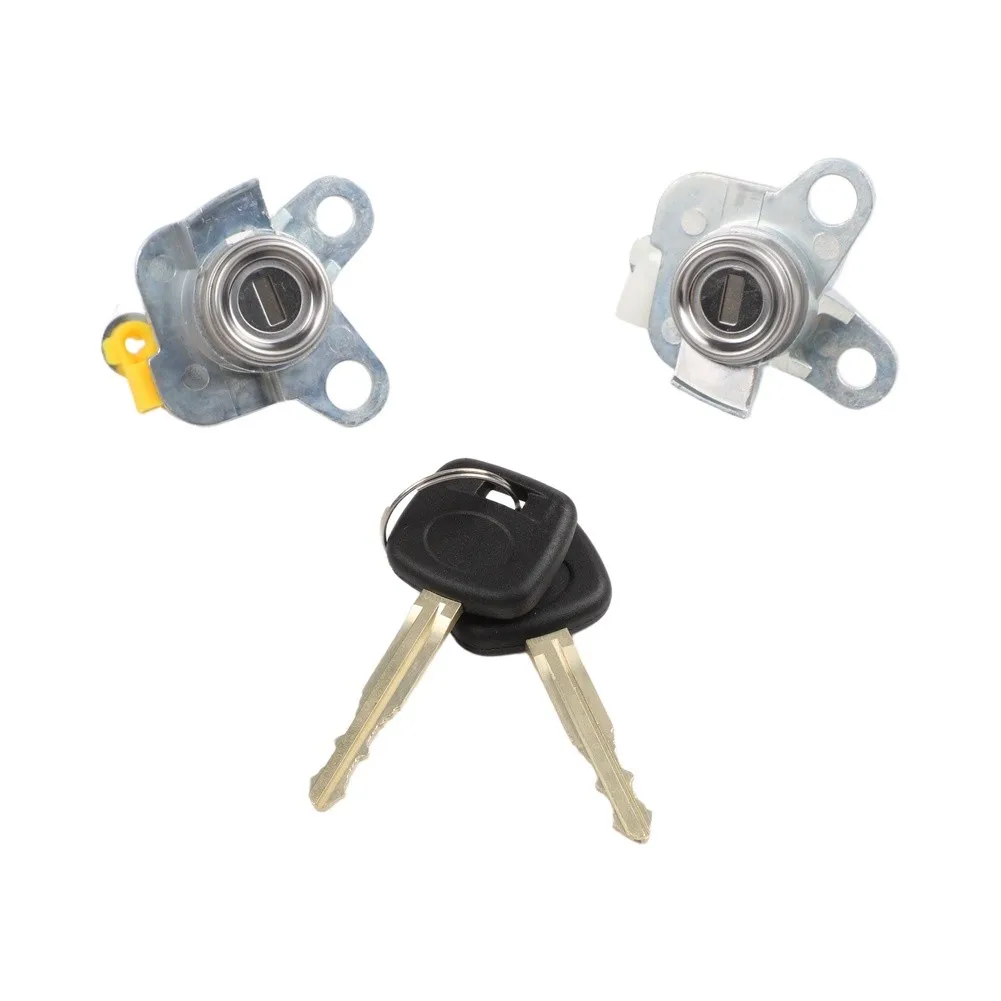 Door Lock Cylinder Switch Compatible with For Toyota For Corolla For Chevy For Prizm 1998 2002 Includes Keys DL274 DL166