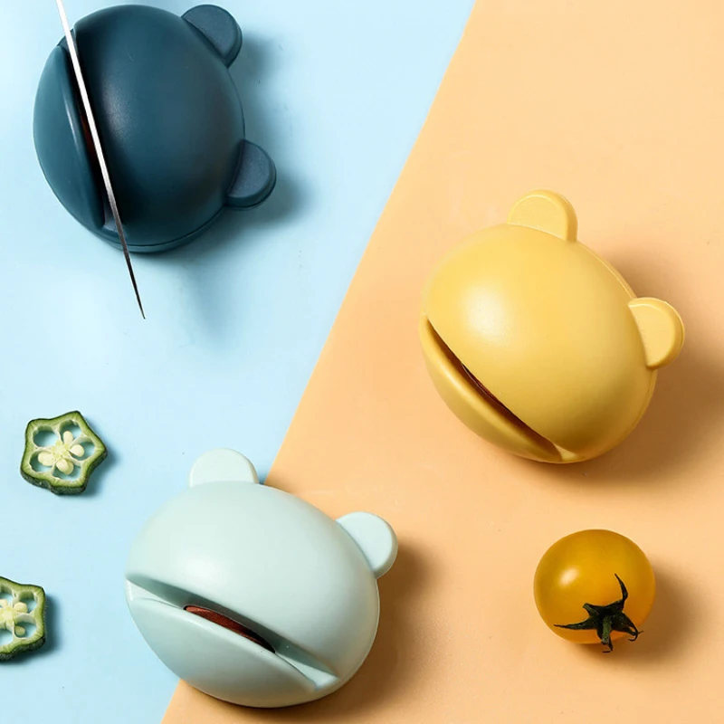 1pc Knife Sharpener For All Blade Types Easy Safe To Use Kitchen Knive Sharpeners Cartoon Portable Mini Manual Knives Sharpens