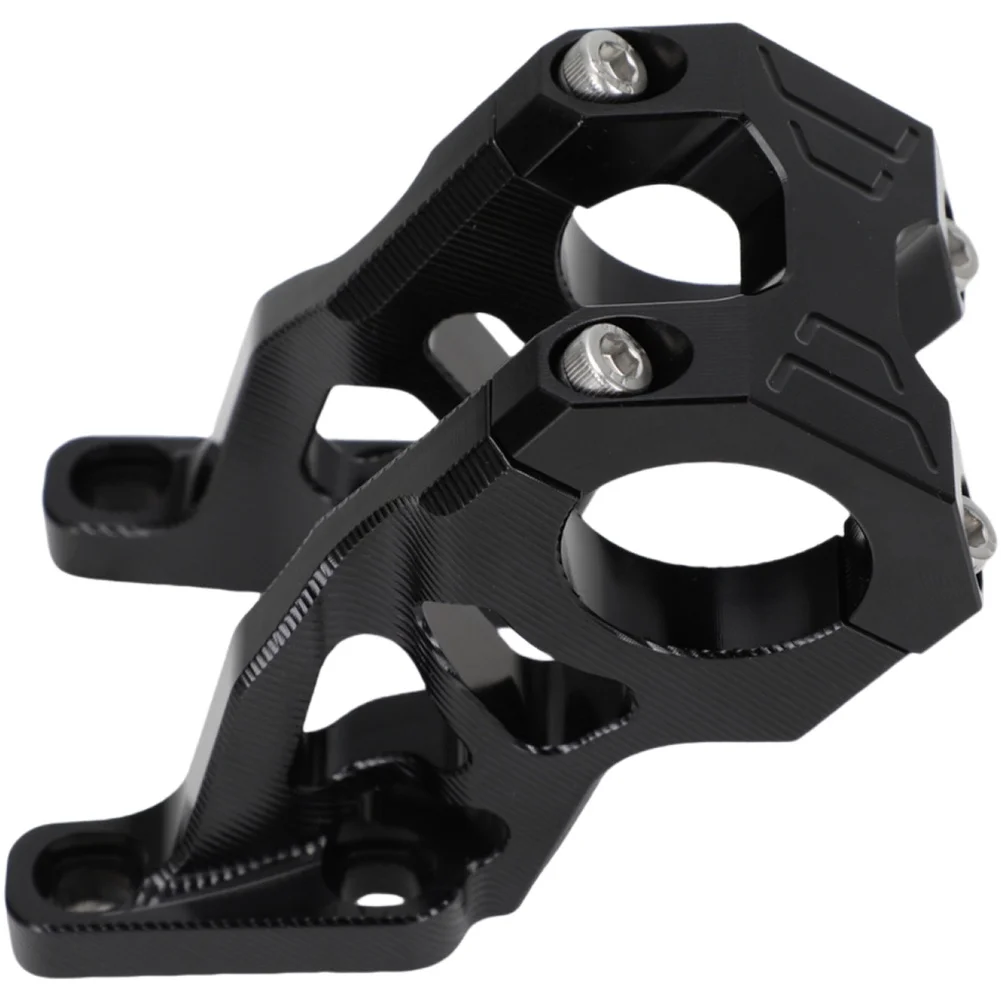 

Handlebar Riser Direct Mount Stem CNC Machined Anodized Finish Precision Engineering Direct Mount Design Black