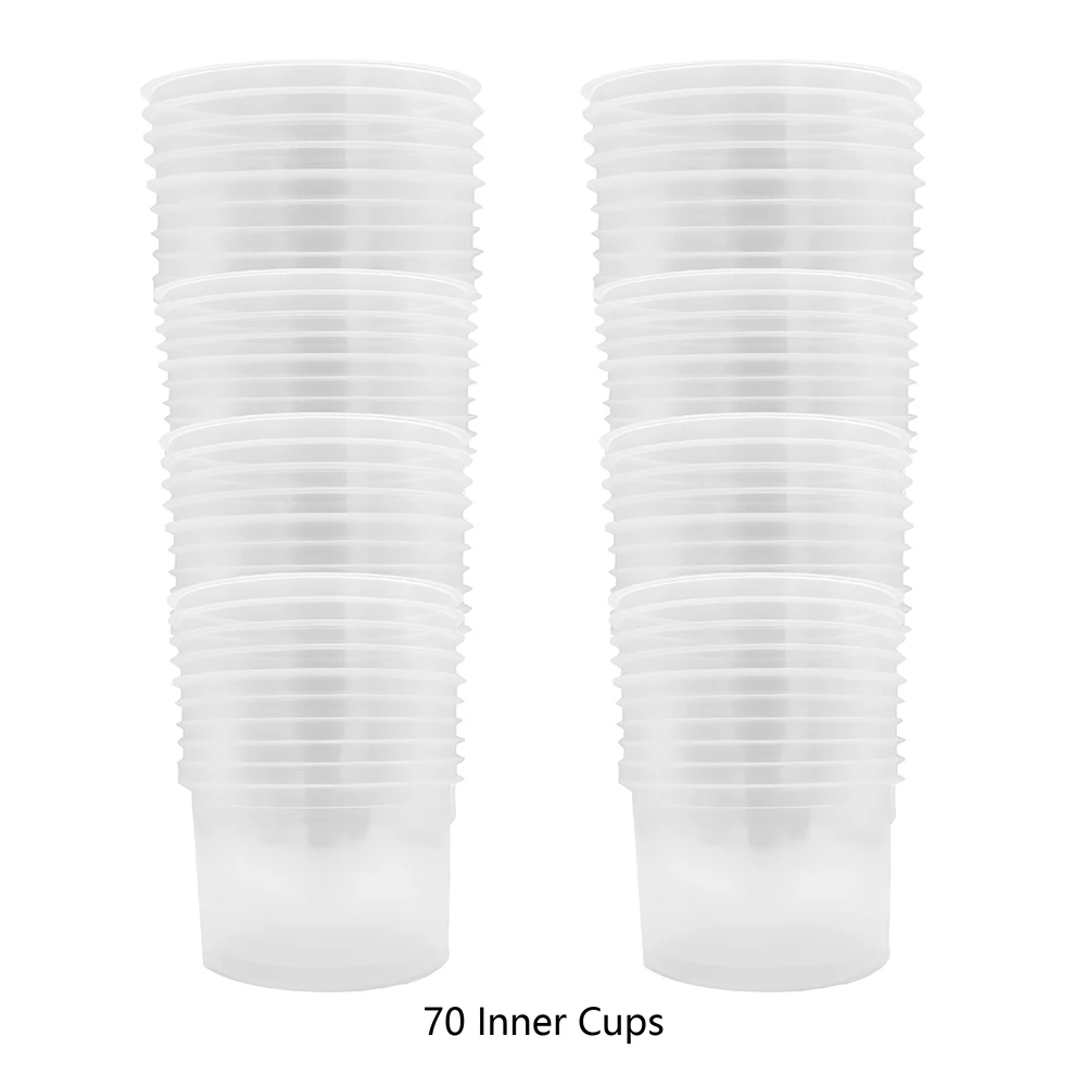600ml Pneumatic Spray Gun Disposable No-Wash Cup Inner Cup Set 15Pcs 26Pcs 50Pcs 70Pcs